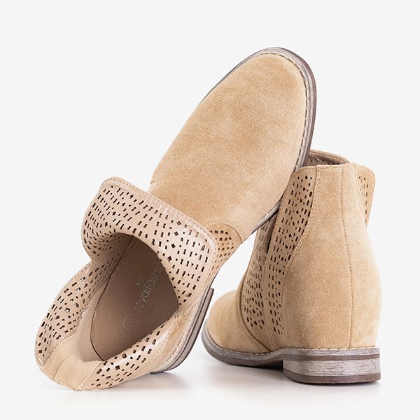 Brown boots on a hidden anchor a'la cowgirls Besiks- Footwear