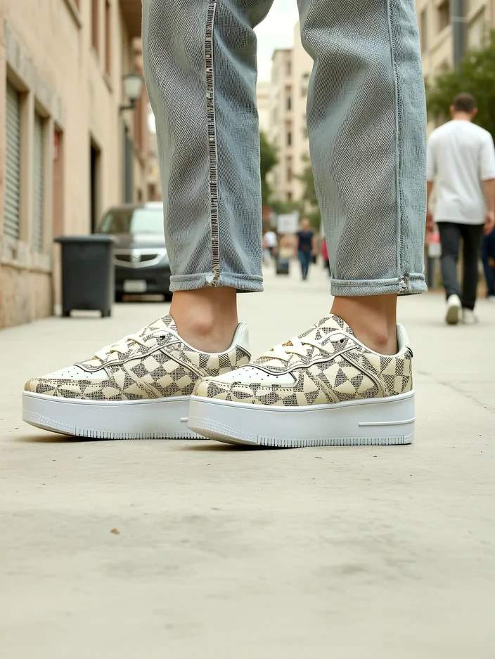 Royalfashion Women's sports shoes with Ozofio print