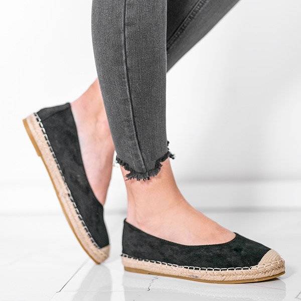 OUTLET Black espadrilles Mellow - Shoes