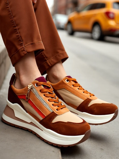 Женские спортивные туфли Royalfashion с скрытой танкеткой Bessase