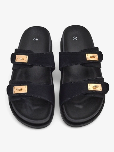 Royalfashion Women's slippers with decorative buckles Costes