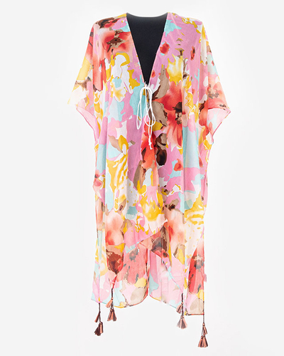 Patterned women's pareo in pink - Clothing