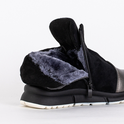 Graphite black children's boots Speronti - Footwear