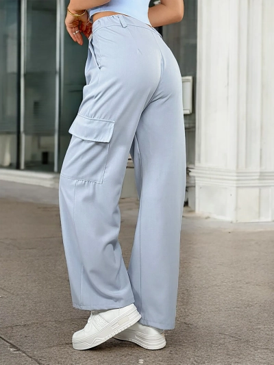Royalfashion Женские широкие брюки с карманами