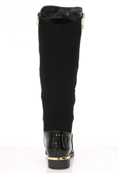 Black women's patent leather boots by Rajscia - Shoes