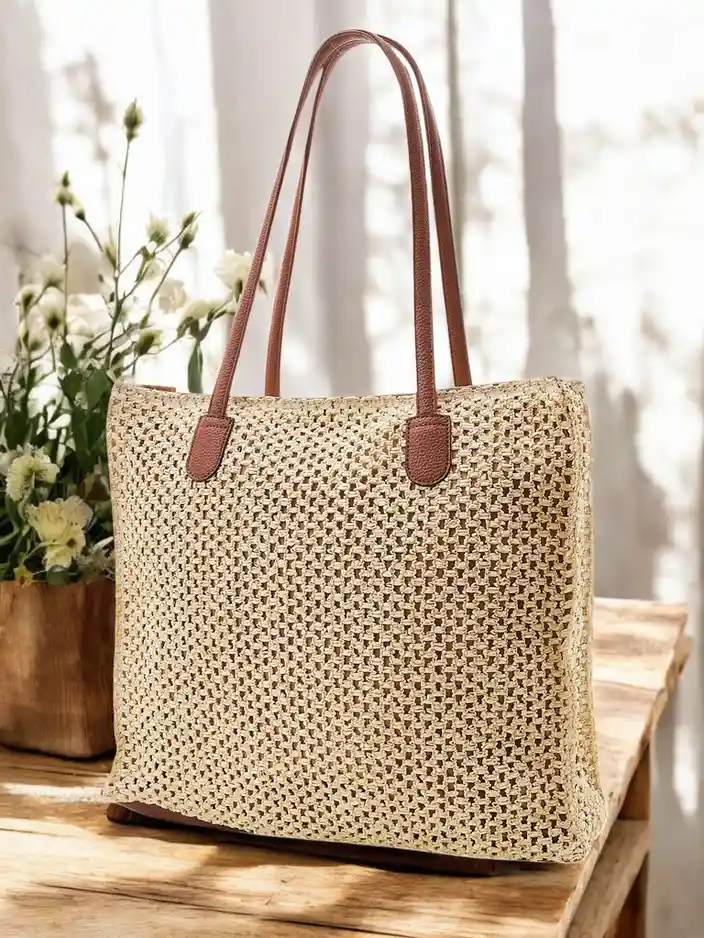 Royalfashion Liela salmu sieviešu vasaras soma