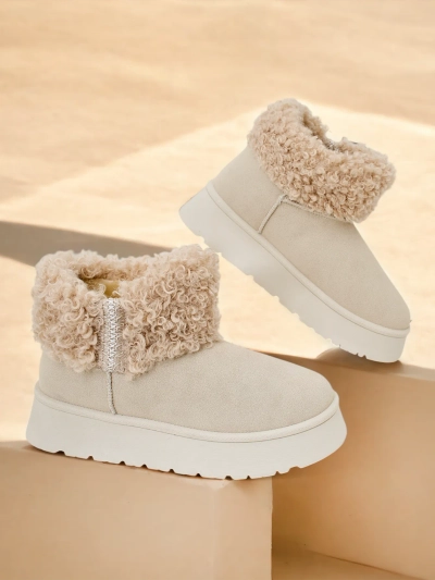 Royalfashion Women's snow boots with fur Rovvoy