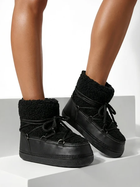 Lavliški ženski škornji za snijeg s ovčjom kožom Uvella