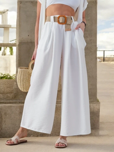 Royalfashion Women's Wide Viscose Pants