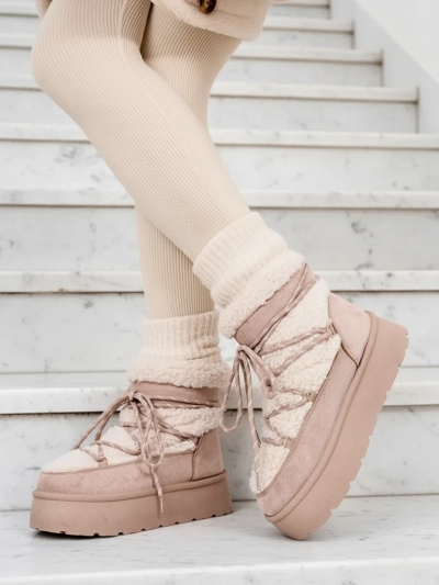 Royalfashion Sieviešu sniega zābaki ar mežģīnēm Evonie