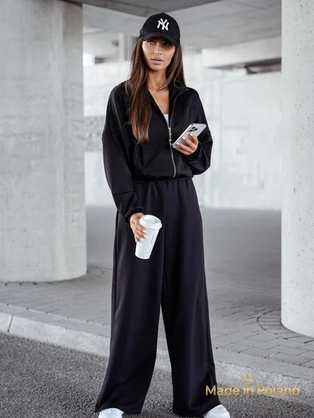 Wiskozowy Damski komplet dresowy Long Waves