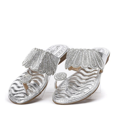Slippers with silver ornaments Precious - Footwear