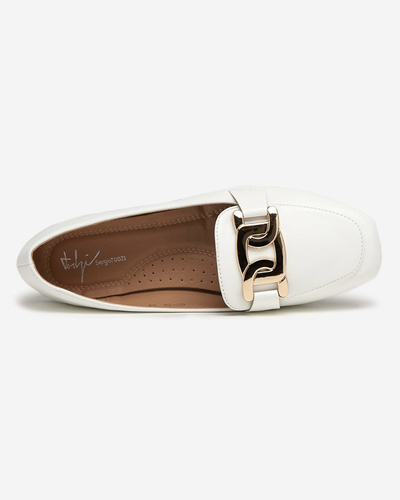 OUTLET Women's moccasins in white Melukia - Footwear