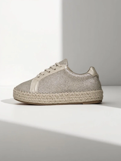 Royalfashion Women's sneakers with glitter Sercele
