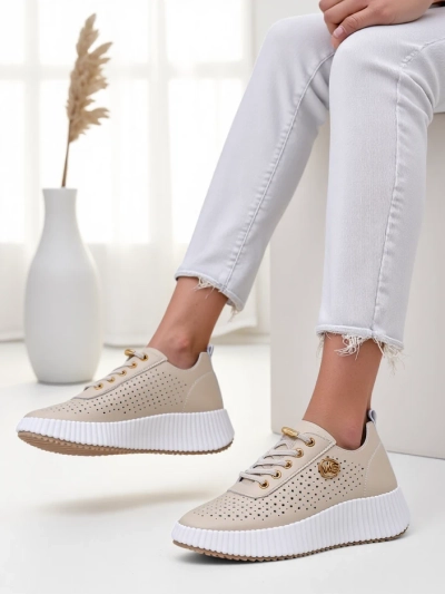 Royalfashion Women's sporty lace-up sneakers Jovenes