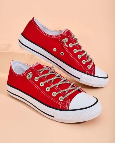 Royalfashion Women's sneakers with decorative laces Timi
