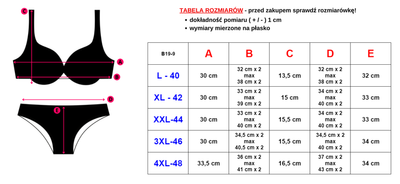 Black women's two-piece swimsuit with floral pattern - Underwear