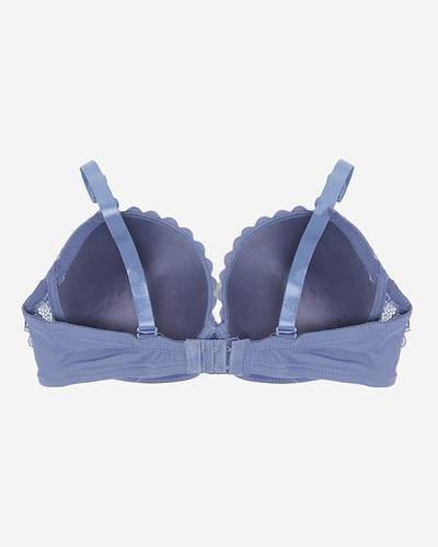 Purple padded bra with lace - Underwear