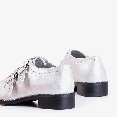 Silver women's shoes with Dream Queen jets - Footwear