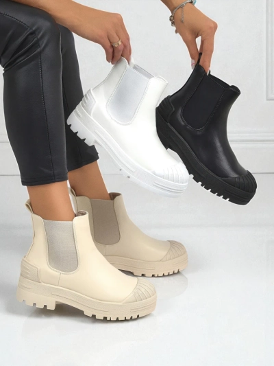 Amber Veil Platform Ankle Boots