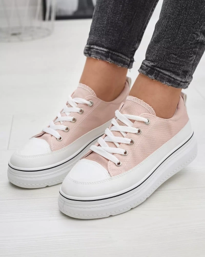 Women's powdered sneakers on the Veritar platform - Footwear