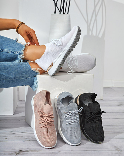 Mistrale Women's Black Flat Heel Sneakers