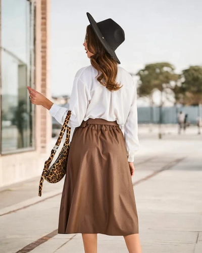 Royalfashion Sieviešu vidēji garš svārkos PARI LIELUMS