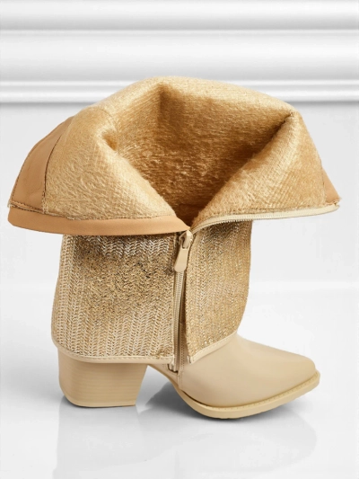 Women's Eco-Leather Heeled Ankle Boots with Decorative Upper Virelia