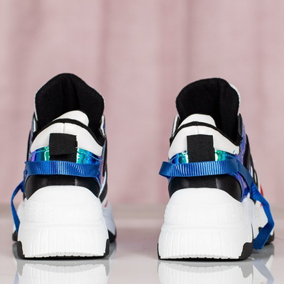 Sports ugly shoes with Viridiana holographic inserts - Footwear