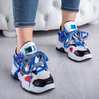 Sports ugly shoes with Viridiana holographic inserts - Footwear