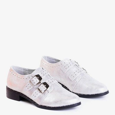 Silver women's shoes with Dream Queen jets - Footwear