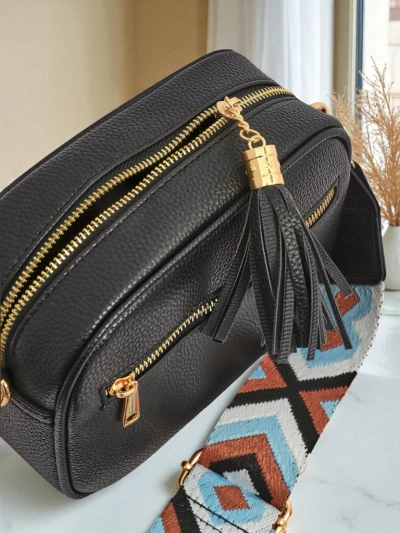 Royalfashion Small Women's Eco-Leather Handbag with Colorful Strap Kovi Lace