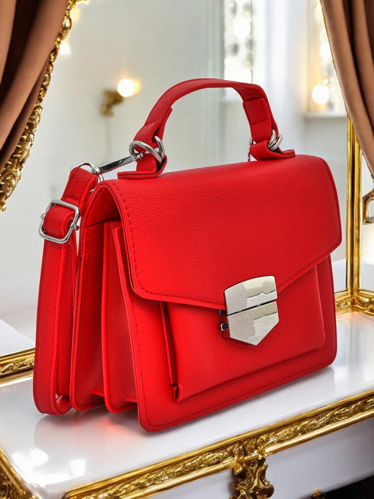 Royalfashion Women's Envelope Handbag with Handle Amalthea Avorio