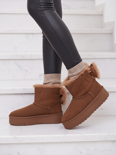 Royalfashion Women's boots a'la snow boots in brown Goroggo