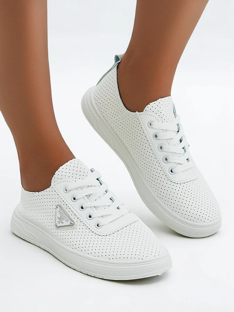 Royalfashion Lace-up women's sporty shoes with a print Fennie