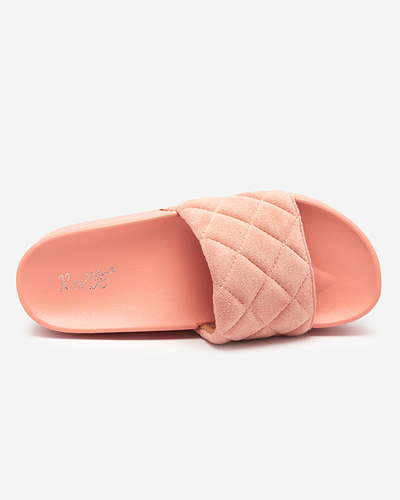 Women's coral quilted sandals on the platform Koriner - Footwear