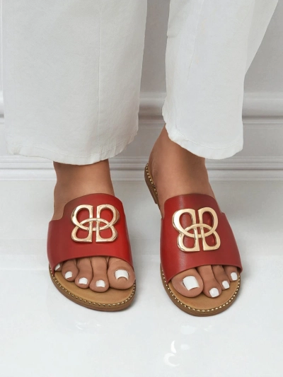 Royalfashion Женские шлёпанцы на плоской подошве Heraklia