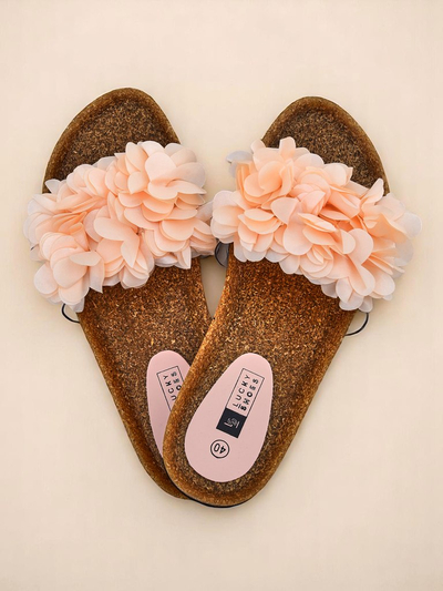 Royalfashion Women's Flip-Flops with Flowers Flora Soft