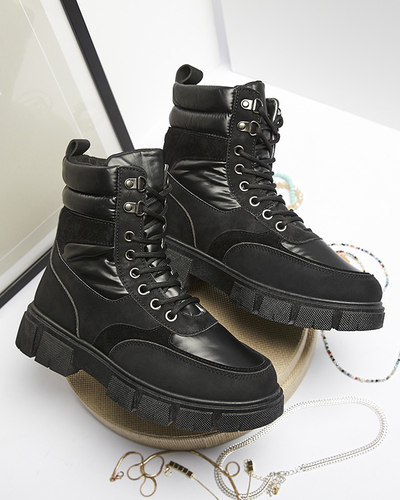 Melni sieviešu zābaki Kasemi- Footwear