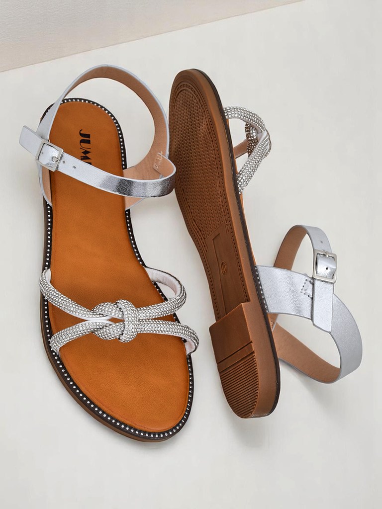 Royalfashion Naiste dekoratiivsete tsirkoonidega sandaalid Bella Shine