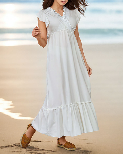 Royalfashion Women's Long Dress with Lace