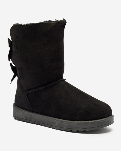 Stella flat-heeled suede eco-leather boots