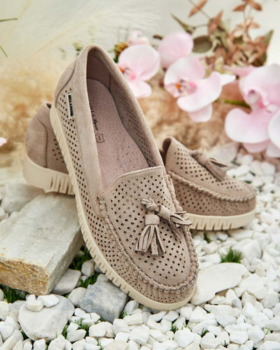 Royalfashion Sieviešu ažūra mokasīni Molaffa