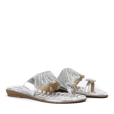 Slippers with silver ornaments Precious - Footwear