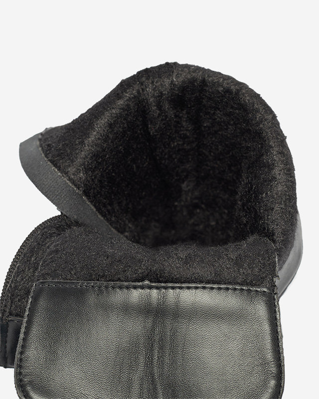 Melni zemi zābaki ar stepētu virsmu Tepano - Apavi