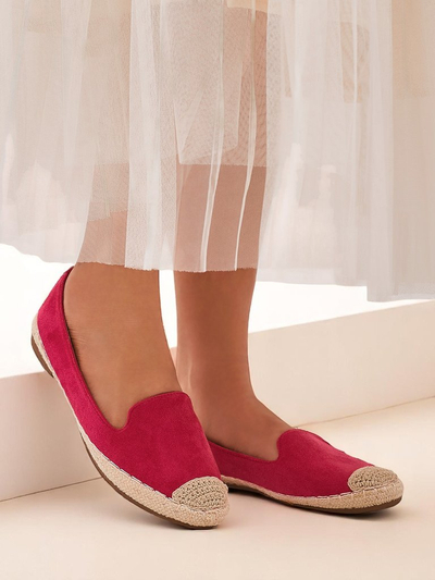 Royalfashion Sieviešu espadrilles no ekomākslīgās zamšādas Bombei