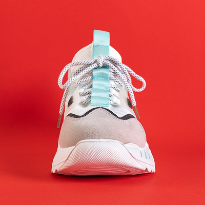 Белые мужские спортивные кроссовки Mapsy