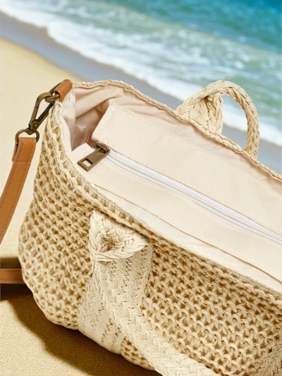 Royalfashion Large Straw Women's Bag Bella Paglia