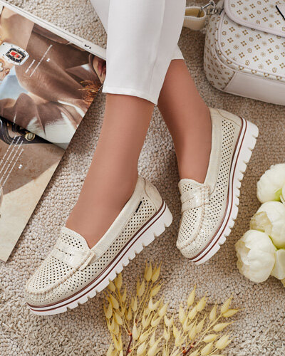 Royalfashion Sieviešu ažūra mokasīni Leteller