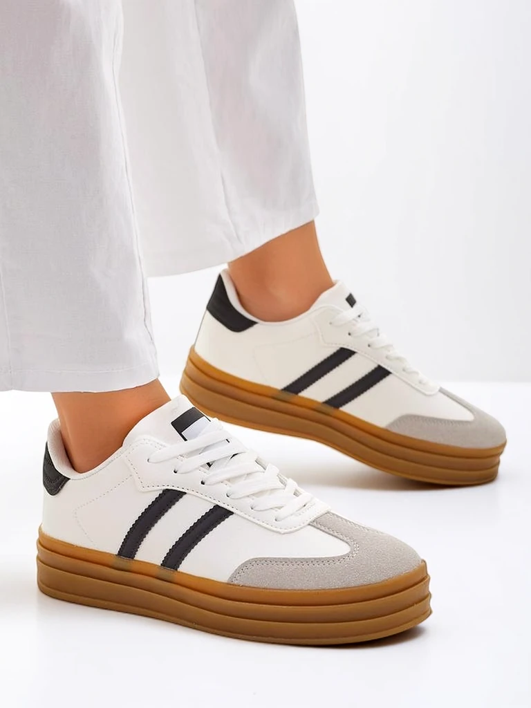 Royalfashion Women's sporty sneakers with a rubber sole Allexx